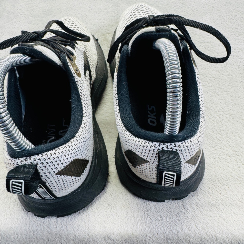 Brooks Women's White and Black Athletic Running Shoes - Picture 3 of 9